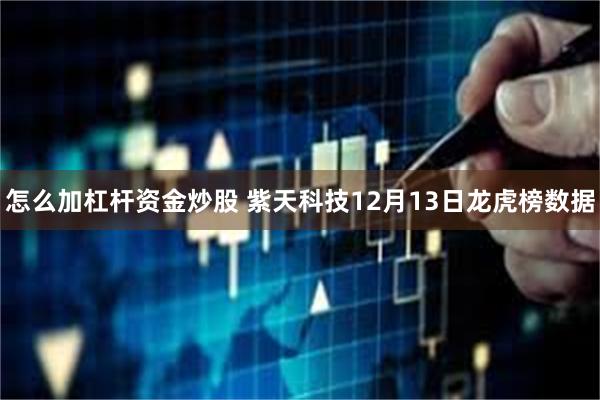 怎么加杠杆资金炒股 紫天科技12月13日龙虎榜数据